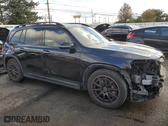 2021 Mercedes-Benz GLB with VIN W1N4M5BB2MW080172, listed as a Copart auction lot 81182244 with 74,964 mi miles and Salvage Title. Bid and sale history available at carsss.com. Image 4.