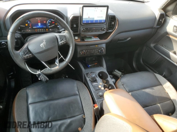 2023 Ford Bronco Sport Outer Banks с VIN 3FMCR9C6XPRD52354, выставлен на аукционе Copart как лот 61189325 с пробегом 32 228 миль миль и Списание • Salvage title. История ставок и продаж доступна на DreamBid. Изображение 8.