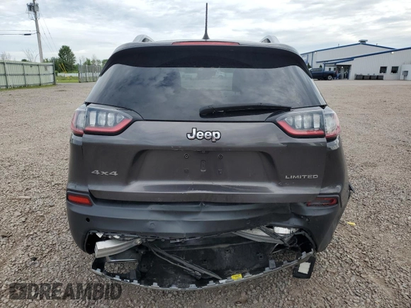 2019 Jeep Cherokee Limited with VIN 1C4PJMDX5KD282058, listed as a Copart auction lot 61359345 with 65,347 mi miles and Salvage title. Bid and sale history available at DreamBid. Image 6.