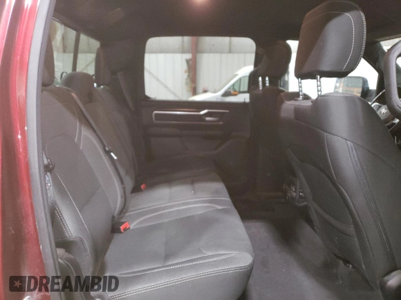 2021 Ram 1500 Big Horn with VIN 1C6SRFFTXMN804714, listed as a Copart auction lot 59614725 with 76,219 mi miles and Clean title. Bid and sale history available at DreamBid. Image 10.