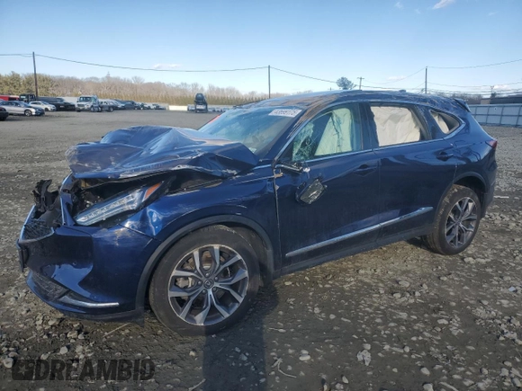 2023 Acura MDX w/Technology Package with VIN 5J8YE1H41PL012783, listed as a Copart auction lot 43699175 with 0 mi miles and Salvage Title. Bid and sale history available at carsss.com. Image 1.