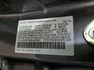 2019 Acura TLX w/Technology Pkg with VIN 19UUB1F56KA002001, listed as a Copart auction lot 46343405 with 80,161 mi miles and Salvage Title. Bid and sale history available at carsss.com. Image 13.