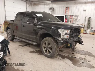 2015 Ford F-150 XLT with VIN 1FTEW1EF9FFC76125, listed as a IAAI auction lot 41528071 with 95,363 mi miles. Bid and sale history available at carsss.com. Image 1.