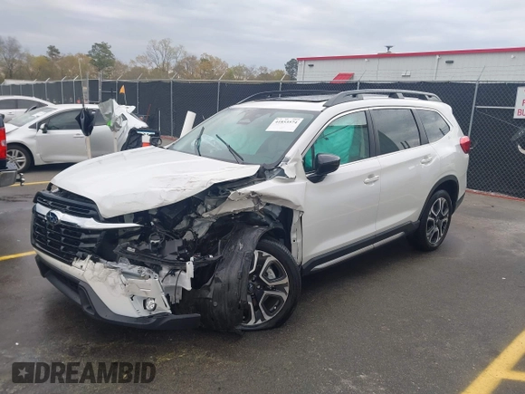 2024 Subaru Ascent Limited with VIN 4S4WMAUD6R3437560, listed as a IAAI auction lot 41853574 with 19,423 mi miles and . Bid and sale history available at DreamBid. Image 2.