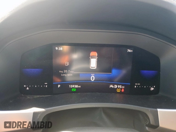 2023 Volkswagen Atlas SE with VIN 1V2DP2CA9PC505409, listed as a Copart auction lot 52581305 with 15,938 mi miles and Salvage title. Bid and sale history available at DreamBid. Image 9.