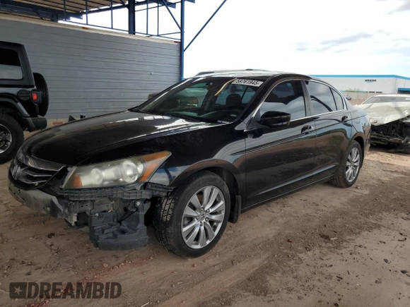 2012 Honda Accord EX with VIN 1HGCP2F70CA221798, listed as a Copart auction lot 59761945 with 125,948 mi miles and Salvage title. Bid and sale history available at DreamBid. Image 1.