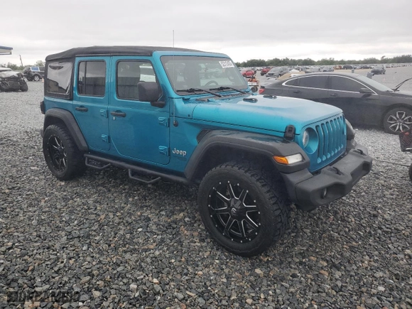 2020 Jeep Wrangler Unlimited Sport Altitude with VIN 1C4HJXDG7LW201640, listed as a Copart auction lot 52312435 with 40,311 mi miles and Salvage Title. Bid and sale history available at carsss.com. Image 4.