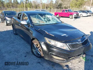 2013 Kia Optima LX with VIN 5XXGM4A74DG247841, listed as a IAAI auction lot 41367561 with 293,584 mi miles. Bid and sale history available at carsss.com. Image 1.