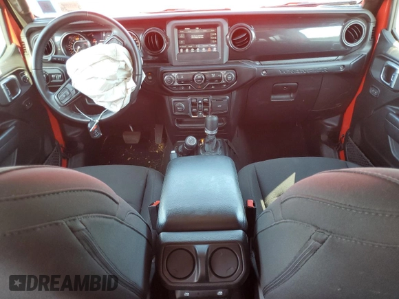 2022 Jeep Wrangler Unlimited Sport Altitude with VIN 1C4HJXDN4NW150373, listed as a Copart auction lot 62180925 with 39,308 mi miles and Salvage title. Bid and sale history available at DreamBid. Image 8.