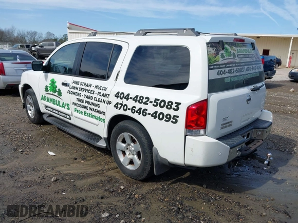 2004 Nissan Armada SE z VIN 5N1AA08A74N703355, wystawiony jako IAAI lot #41555201 z przebiegiem 190 430 mil mil oraz . Historia ofert i sprzedaży dostępna na DreamBid. Obrazek 3.
