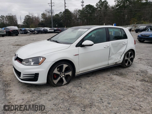 2015 Volkswagen Golf GTI Autobahn with VIN 3VW4T7AUXFM098475, listed as a Copart auction lot 45559694 with 68,104 mi miles. Bid and sale history available at carsss.com. Image 1.