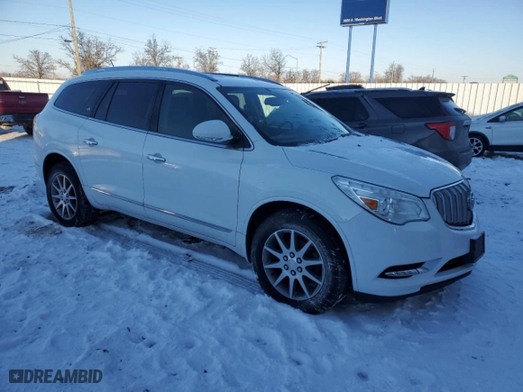2017 Buick Enclave Leather with VIN 5GAKRBKD2HJ348058, listed as a Copart auction lot 87738385 with 137,692 mi miles and Salvage Title. Bid and sale history available at carsss.com. Image 4.