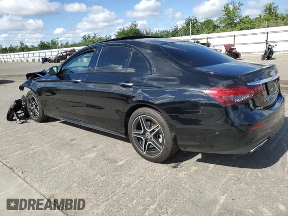 2022 Mercedes-Benz E 350 with VIN W1KZF8DB0NB077775, listed as a Copart auction lot 56567085 with 39,548 mi miles and Salvage title. Bid and sale history available at DreamBid. Image 2.