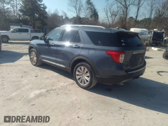 2021 Ford Explorer Limited with VIN 1FMSK7FH1MGB28233, listed as a IAAI auction lot 41645930 with 51,329 mi miles. Bid and sale history available at carsss.com. Image 3.
