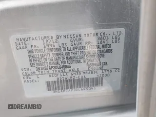 2013 Nissan Sentra SR with VIN 3N1AB7AP3DL645045, listed as a IAAI auction lot 41909539 with 155,220 mi miles and . Bid and sale history available at DreamBid. Image 9.