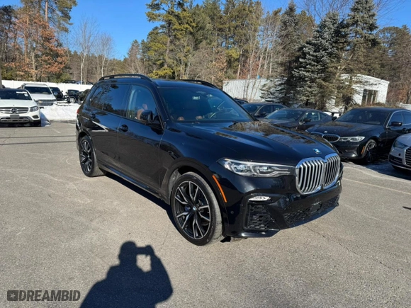 2019 BMW X7 xDrive50i with VIN 5UXCX4C52KLB39539, listed as a Copart auction lot 45381395 with 115,279 mi miles and Clean Title. Bid and sale history available at carsss.com. Image 2.