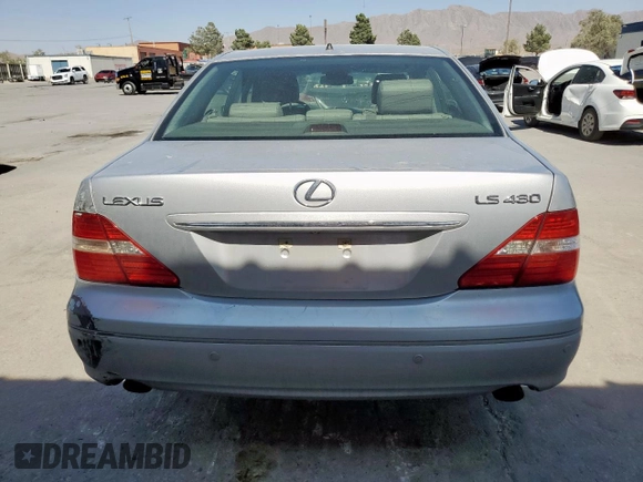 2005 Lexus LS 430 z VIN JTHBN36FX50176616, wystawiony jako Copart lot #58240375 z przebiegiem 96 911 mil mil oraz Szkoda całkowita • Salvage title. Historia ofert i sprzedaży dostępna na DreamBid. Obrazek 6.