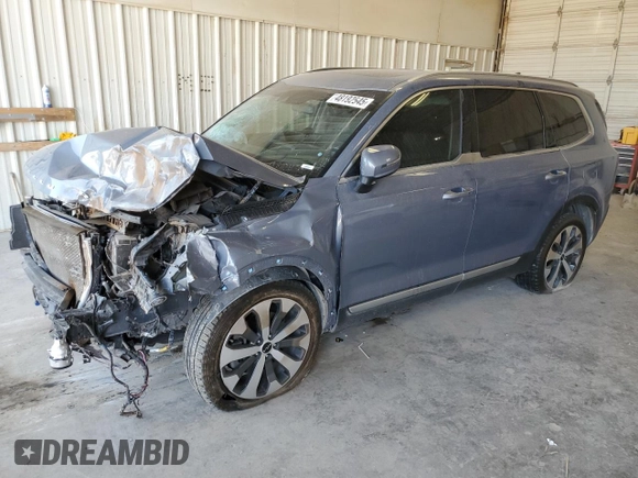 2022 Kia Telluride S with VIN 5XYP64HC4NG265525, listed as a Copart auction lot 48192545 with 77,096 mi miles and Salvage title. Bid and sale history available at DreamBid. Image 1.