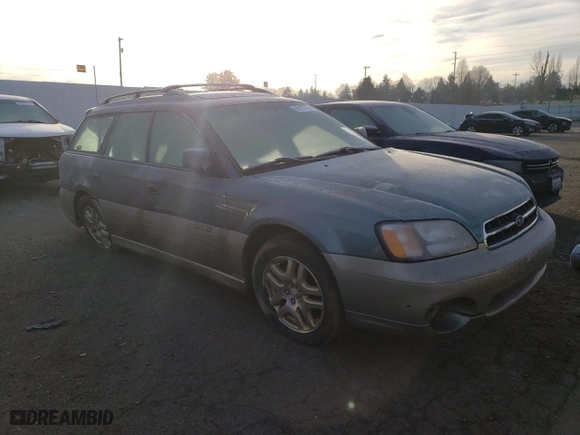 2001 Subaru Legacy Wagon Outback Ltd with VIN 4S3BH686217608348, listed as a Copart auction lot 89157735 with NaN miles and Salvage Title. Bid and sale history available at carsss.com. Image 4.