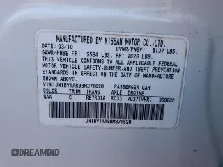 2011 Infiniti M with VIN JN1BY1AR9BM371628, listed as a Copart auction lot 74841034 with Not Provided miles and Salvage Title. Bid and sale history available at DreamBid. Image 13.