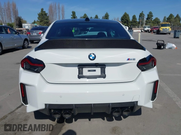 2024 BMW M2 with VIN 3MF13DM08R8E77496, listed as a IAAI auction lot 41950387 with 4,302 mi miles. Bid and sale history available at carsss.com. Image 16.