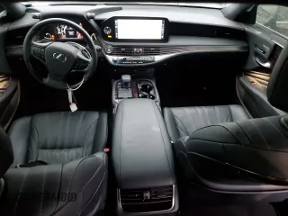 2021 Lexus LS with VIN JTHD51GF6M5009182, listed as a Copart auction lot 82450504 with 7,574 mi miles and Salvage Title. Bid and sale history available at carsss.com. Image 8.