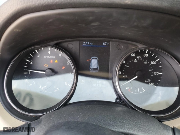 2019 Nissan Rogue SL with VIN 5N1AT2MT2KC738925, listed as a Copart auction lot 46929245 with 92,928 mi miles and Salvage Title. Bid and sale history available at carsss.com. Image 9.
