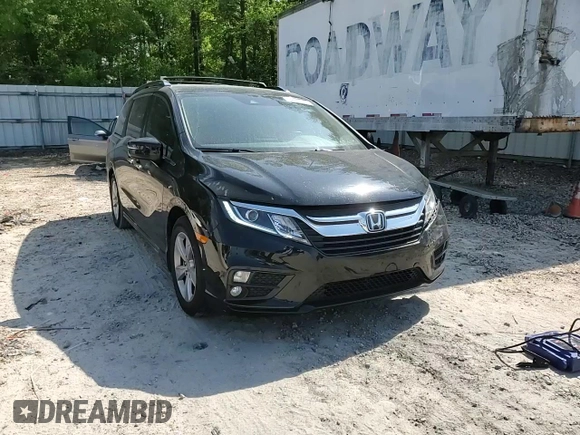 2019 Honda Odyssey EX-L with VIN 5FNRL6H73KB103467, listed as a Copart auction lot 52604005 with 101,892 mi miles and Salvage Title. Bid and sale history available at DreamBid. Image 11.