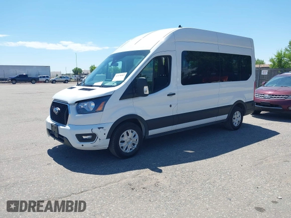 2024 Ford Transit Passenger XL with VIN 1FBAX2X88RKA16346, listed as a IAAI auction lot 42478903 with 21,423 mi miles and . Bid and sale history available at DreamBid. Image 18.