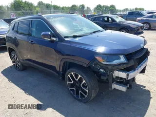 2018 Jeep Compass Limited with VIN 3C4NJDCB8JT147811, listed as a IAAI auction lot 42600489 with 101,783 mi miles and . Bid and sale history available at DreamBid. Image 1.
