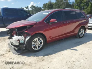 2022 Toyota Sienna Limited with VIN 5TDZRKEC1NS094857, listed as a Copart auction lot 71804434 with 28,034 mi miles and Salvage title. Bid and sale history available at DreamBid. Image 1.