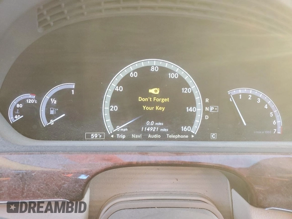 2010 Mercedes-Benz S 400 with VIN WDDNG9FB5AA309320, listed as a Copart auction lot 88786215 with 114,921 mi miles and Clean Title. Bid and sale history available at DreamBid. Image 9.