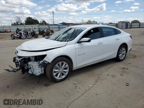 2025 Chevrolet Malibu LT with VIN 1G1ZD5ST7SF131306, listed as a Copart auction lot 53974955 with 12,347 mi miles and Clean Title. Bid and sale history available at DreamBid. Image 1.