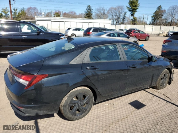2023 Hyundai Elantra SEL with VIN KMHLM4AG0PU522971, listed as a Copart auction lot 50524025 with 21,760 mi miles and Salvage Title. Bid and sale history available at carsss.com. Image 3.