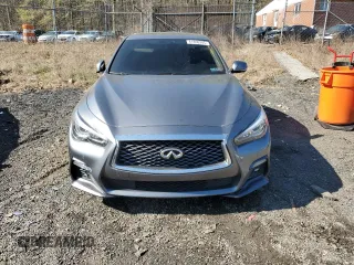 2019 Infiniti Q50 3.0t LUXE with VIN JN1EV7ARXKM590557, listed as a Copart auction lot 41850245 with 57,596 mi miles and Salvage Title. Bid and sale history available at carsss.com. Image 5.