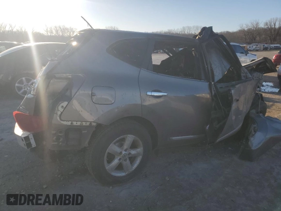 2012 Nissan Rogue S with VIN JN8AS5MVXCW706626, listed as a Copart auction lot 49320465 with Not Provided miles and Non Repairable. Bid and sale history available at DreamBid. Image 3.