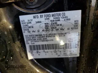2008 Ford Super Duty F-250 SRW XL with VIN 1FTSX21Y98EB21175, listed as a Copart auction lot 88041985 with 0 mi miles and Salvage Title. Bid and sale history available at carsss.com. Image 12.