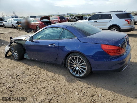 2019 Mercedes-Benz SL-Class SL 550 with VIN WDDJK7DA3KF058409, listed as a Copart auction lot 61551213 with 27,208 mi miles. Bid and sale history available at carsss.com. Image 2.