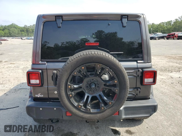 2018 Jeep Wrangler Unlimited Sahara z VIN 1C4HJXENXJW325069, wystawiony jako Copart lot #57405885 z przebiegiem 74 052 mil mil oraz Czysty tytuł • Clean title. Historia ofert i sprzedaży dostępna na DreamBid. Obrazek 6.