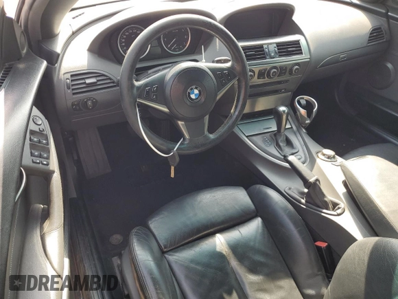 2005 BMW 6 Series 645Ci with VIN WBAEK734X5B325190, listed as a Copart auction lot 72013354 with 288,537 mi miles and Non Repairable. Bid and sale history available at DreamBid. Image 8.