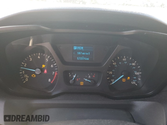 2017 Ford Transit XL with VIN 1FBZX2YM8HKB01569, listed as a Copart auction lot 84736774 with 123,374 mi miles and Salvage title. Bid and sale history available at DreamBid. Image 9.