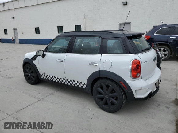 2013 MINI Countryman S ALL4 with VIN WMWZC5C52DWP34402, listed as a Copart auction lot 56743725 with 102,983 mi miles and Clean Title. Bid and sale history available at DreamBid. Image 2.