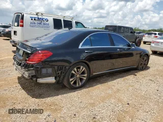 2014 Mercedes-Benz S 550 with VIN WDDUG8FB2EA049356, listed as a Copart auction lot 61553375 with 185,553 mi miles and Salvage title. Bid and sale history available at DreamBid. Image 3.