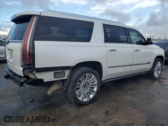 2019 Cadillac Escalade ESV Platinum with VIN 1GYS4KKJ0KR209293, listed as a Copart auction lot 49096355 with 127,362 mi miles and Salvage title. Bid and sale history available at DreamBid. Image 3.