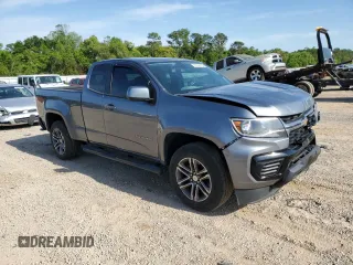 2021 Chevrolet Colorado 2WD Work Truck with VIN 1GCHSBEA7M1167093, listed as a Copart auction lot 53316075 with 51,238 mi miles and Salvage title. Bid and sale history available at DreamBid. Image 4.