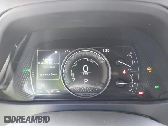 2020 Lexus UX with VIN JTHP9JBH6L2031919, listed as a IAAI auction lot 41816968 with 57,848 mi miles. Bid and sale history available at carsss.com. Image 7.