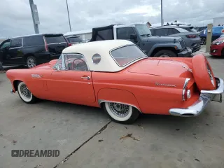 1956 Ford Thunderbird with VIN P6GH329799, listed as a Copart auction lot 74238794 with 75,811 mi miles and Salvage Title. Bid and sale history available at DreamBid. Image 2.