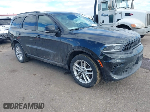 2024 Dodge Durango GT Plus with VIN 1C4RDJDG0RC163865, listed as a IAAI auction lot 41425316 with 18,882 mi miles and . Bid and sale history available at DreamBid. Image 1.