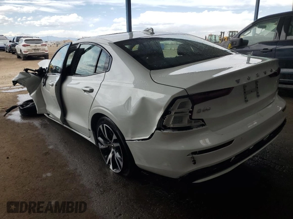 2025 Volvo S60 Core with VIN 7JRL12GJXSG364362, listed as a Copart auction lot 51022375 with Not Provided miles and Salvage Title. Bid and sale history available at carsss.com. Image 2.
