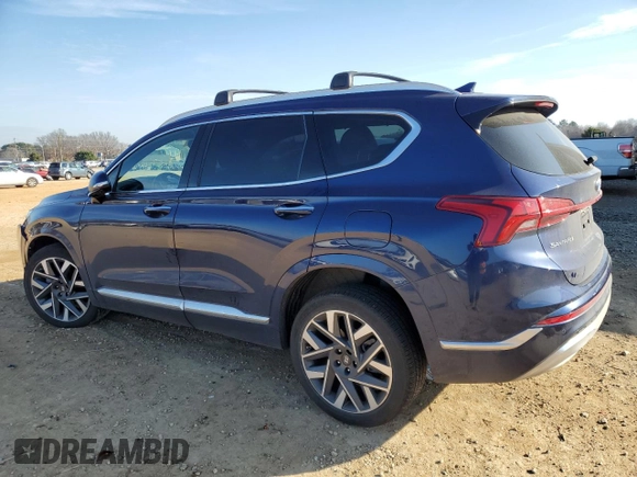 2022 Hyundai Santa Fe Calligraphy with VIN 5NMS54AL6NH428835, listed as a Copart auction lot 86538484 with 34,154 mi miles and Salvage Title. Bid and sale history available at carsss.com. Image 2.